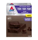 Atkins Endulge Dark Chocolate Bars | Keto Friendly | 5 x 30g Low Carb Dark Chocolate Bars | Low Carb, Low Sugar, High Fibre | 5 Bar Pack