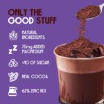 Peak Unwind Hot Chocolate Powder with Magnesium, Natural Sleep Aid – Sugar Free  (375g, Dark) - Image 3