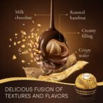 Ferrero Rocher Premium Pralines Milk & Hazelnut Chocolate Gift Boxes, Individually Wrapped Gifts, 12 Packs (62.5g each) - Image 5