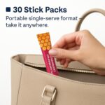 EVOLVEZCO She-Lajit Honey Sticks – Strawberry Flavor – With Shilajit, Shatavari & Saffron – Organic Honey Blend – 30 On-the-Go Sticks - Image 4