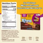 ChocZero Milk Chocolate Bar, Peanut & Caramel, No Added Sugar, Rich in Fiber, Sharing Size (15 Per Box) - Image 8