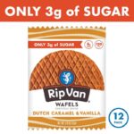 Rip Van Wafels Dutch Caramel & Vanilla Stroopwafels - Healthy Snacks - Non GMO Snack - Keto Friendly - Office Snacks - Low Sugar (3g) - Low Calorie Snack - 12 Count - Image 4