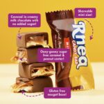 ChocZero Milk Chocolate Bar, Peanut & Caramel, No Added Sugar, Rich in Fiber, Sharing Size (15 Per Box) - Image 4